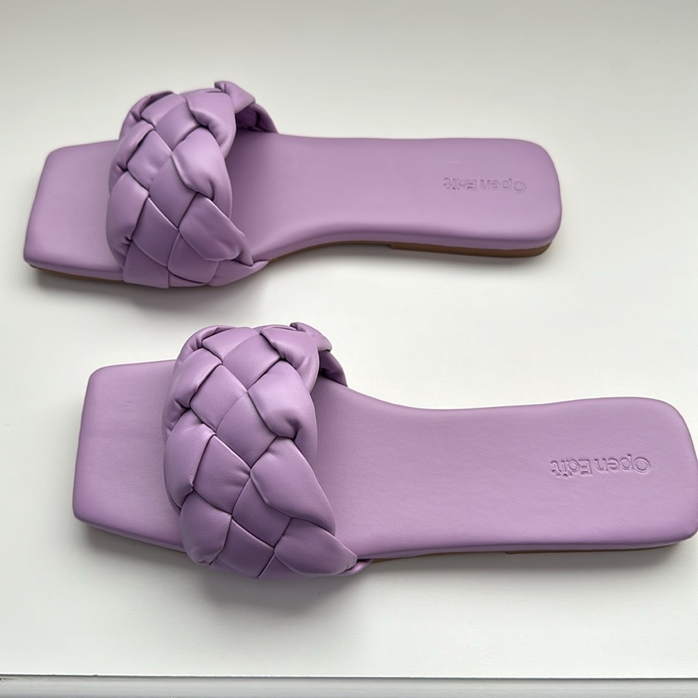Nordstrom Open Edit Purple Sandals Size 9